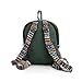 Mini Hemp Backpack Bag - Boho Eco Friendly Unisex Rustic Durable Adjustable Straps Bag by Freakmandu - Green