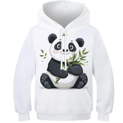 Sweat-shirt panda enfant imprimé 3D pour le collège et les loisirs 13-15 ans