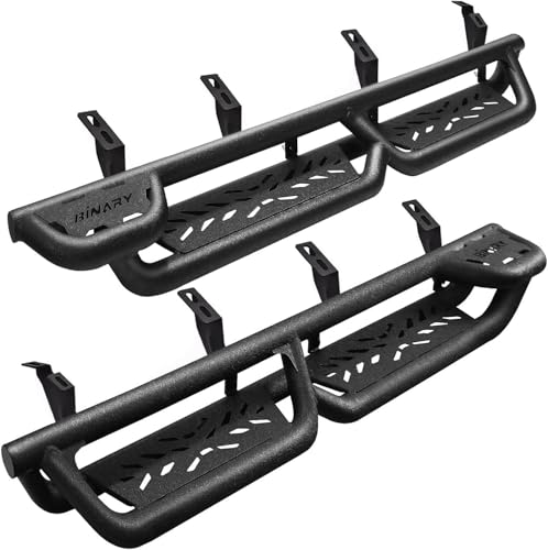 BINARY STAR Running Boards Compatible with Vehicle 2024-2025 Toyota Tacoma Double Cab. 6-Inch Tacoma Step Bars Carbon Steel Step Boards Nerf Bars, Bed Access Side Steps.