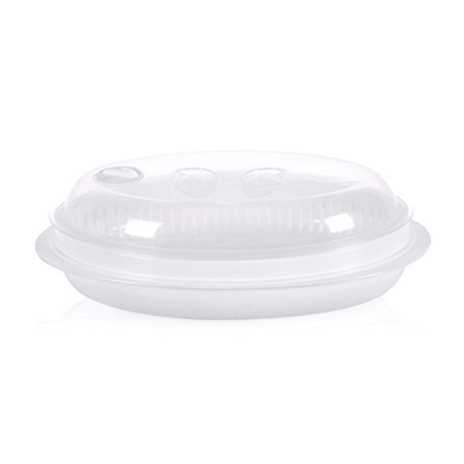 Kalttoy Microwave Vegetable Steamer Transparent Fish Steamer Microwave Cookware for Vegetables Rice Gift Pasta