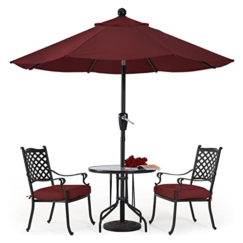 Image of ABCCANOPY 7.5FT Patio Umbrella Outdoor 6 RibsTable Umbrella(Burgundy)