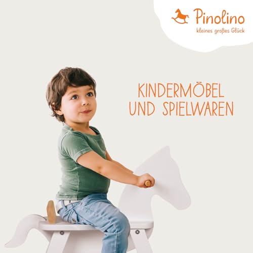 PINOLINO Hindernishürde Hoppe, Weiß/Rot, 1 Stück, Koordinationstraining – Ideal für Steckenpferd-Reiten, Ab 3 Jahren, Höhenverstellbar