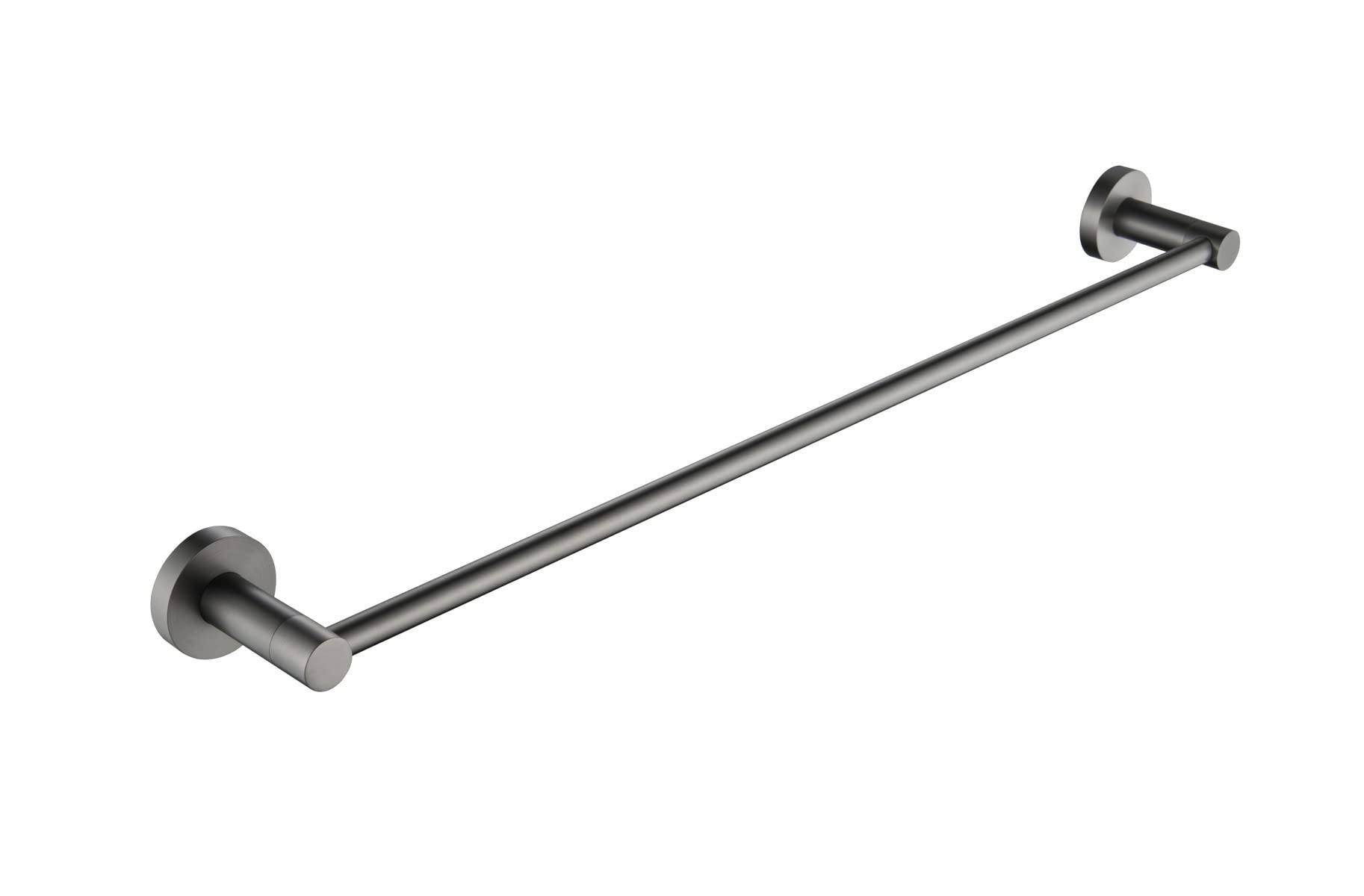 FASHION HOME Gun Gray Single Towel Bar – Wall-Mounted Modern Towel Rod & Rail for Bathroom