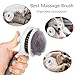 Self Cleaning Slicker Brush - Cat Brush Skin-Friendly Deshedding Grooming Massaging Tool for Long & Short Haired Pets, Cat Hair Brushes Easy Removes Undercoat for Dogs Cats Rabbits-UPGRADED, Gray