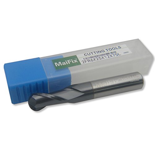 MaiFix HRC50 Lot de 2 fraises à bec sphérique en acier tungstène 1 mm 2 mm 3 mm 4 mm 5 mm Cover
