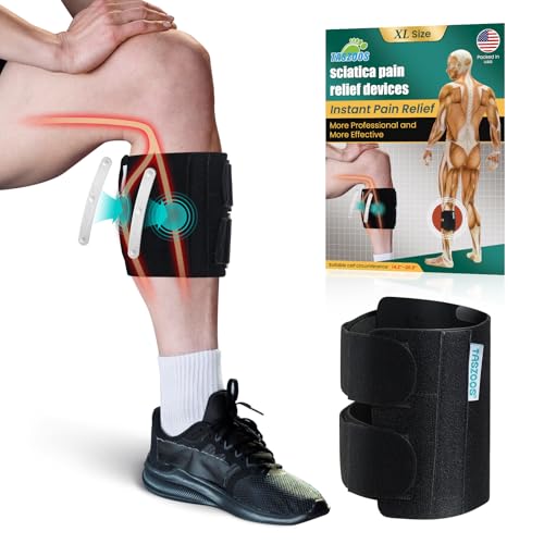 TASZOOS Sciatica Pain Relief Devices Brace, Uniex Upgraded Sciatic Nerve Ease Brace with Pressure Pads Targeted Compression for Sciatic Nerve Pain, Lower Back, & Hip - Knee Brace for Sciatic
