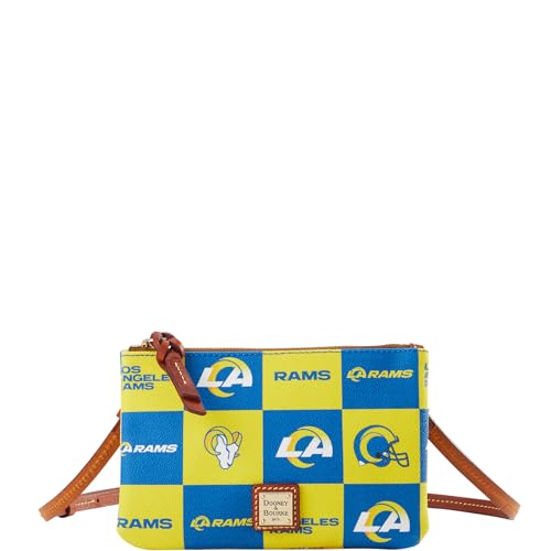 Dooney & Bourke Handbag, NFL Rams Top Zip Crossbody - Blue