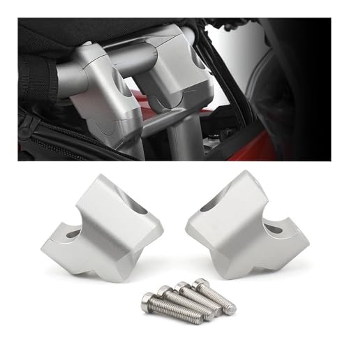 Evita dolor de espalda con el elevador manillar para Multistrada V4 kit de soporte plateado 2