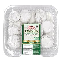 Flora Italian Wedding Cookies Traditional Butter Pastries, Powdered Sugar Coated Soft, Buttery & Melt-in-Your-Mouth Perfect for Weddings, Holidays & Special Occasions 16 oz 453g