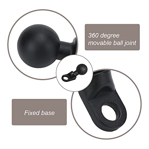 XiXiYang Ball Ram Mount Base,Universal Ball Mount Adapter,10mm Mounting Hole Strong Ball Mount Connect to Motorcycle Phone Holder Any Accessory Fit for Ball Socket Arm - Image 3