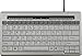 Produktbild Bakker Elkhuizen S-Board 840 Compact Keyboard - Kompakte Tastatur - Computer Tastatur - USB Anschluss - kabelgebunden - 2 USB Hubs - ergonomisch - silber / grau - QWERTZ Deutsches Layout