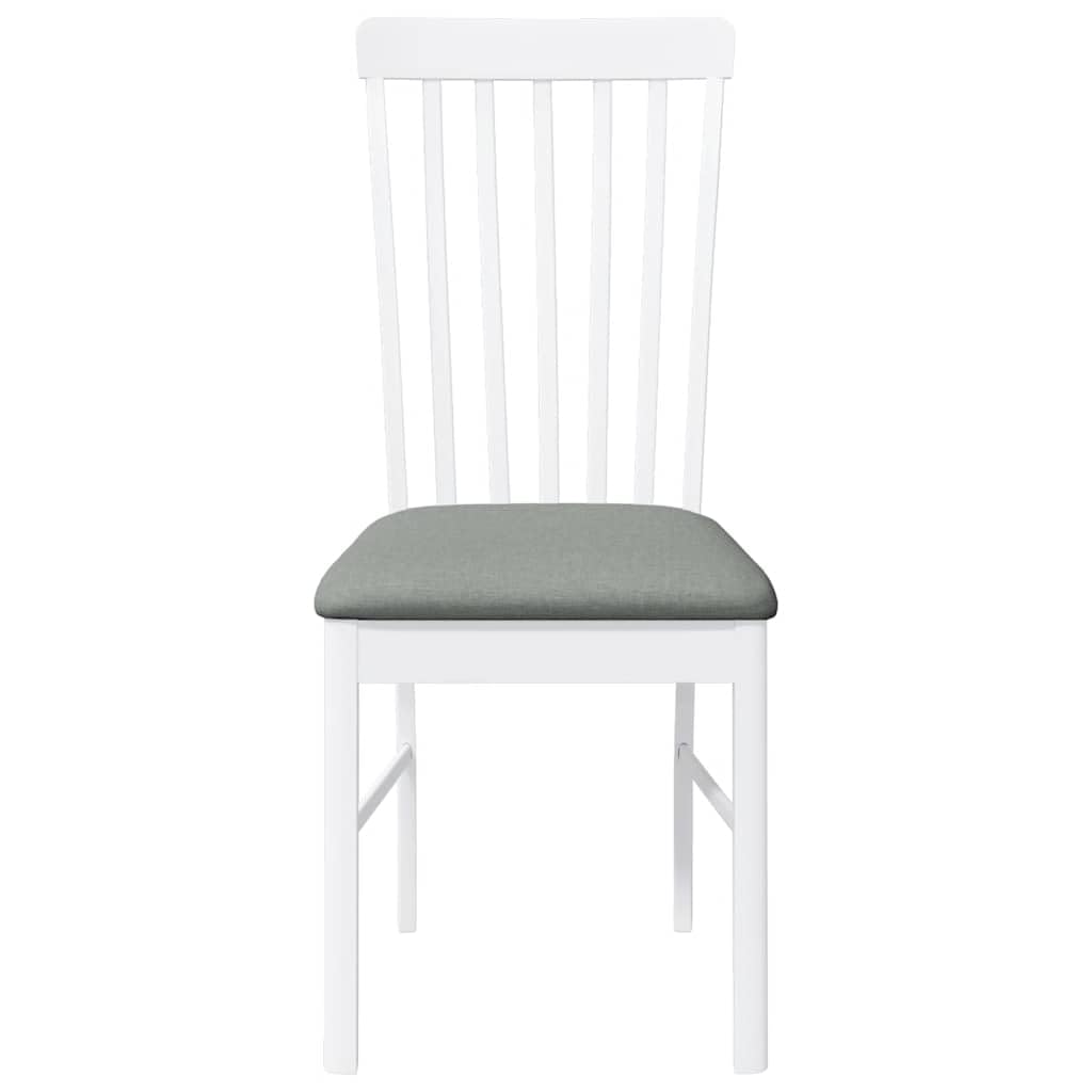 lite drewno kauczukowe ergonomiczne z poduszkami biały 2 szt.