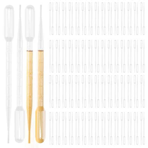 Pipettes graduées 3 ml en plastique pour vos mélanges d'huiles essentielles et loisirs créatifs