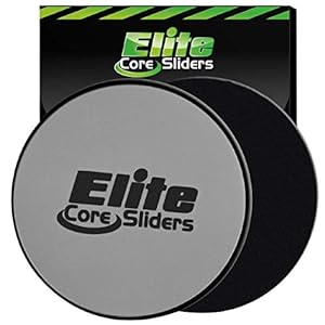 Elite Sportz Core Sliders for Working Out – Pack of 2 Compact, Dual Sided Gliding Discs for Full Body Workout on Carpet or Hardwood Floor – Fitness & Home Exercise Equipment – Small Gift for Athletes