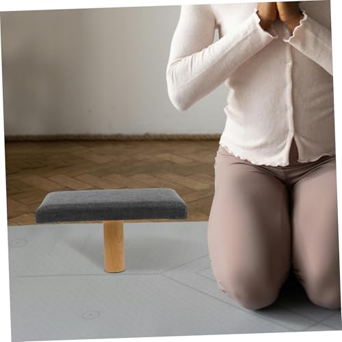 Banco de oración de madera portátil con colchón mullido 6