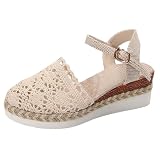 Europa und USA – Variante mit großen Yards, weibliche Baotou gewebt hohl, Ein-Wort-Schnalle Damen Sandalen