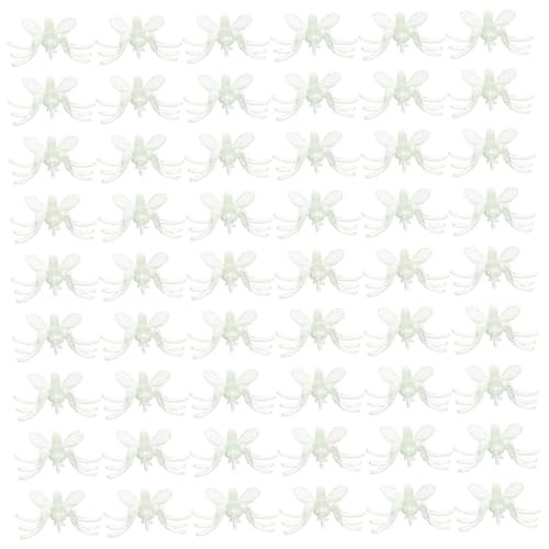 Abaodam 200 Piezas Figuras de Mosquito Luminosas para Halloween Juguetes de Broma Infantiles Modelos de Insectos de Plástico Realistas para Decoración Interior y Exterior de Fiesta