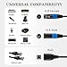 JOLGOO 3 Pin XLR to RJ45 Adapter 1 Pair, RJ45 to XLR DMX Cable, for DMX-CON Controller Series, Stage and Recording Studio, 1 Feet