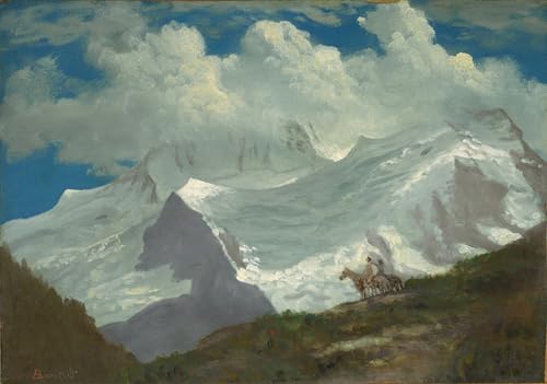 Lienzo de las Montañas Rocosas Albert Bierstadt SERENDIPITP Cuadro Decorativo 60x90cm