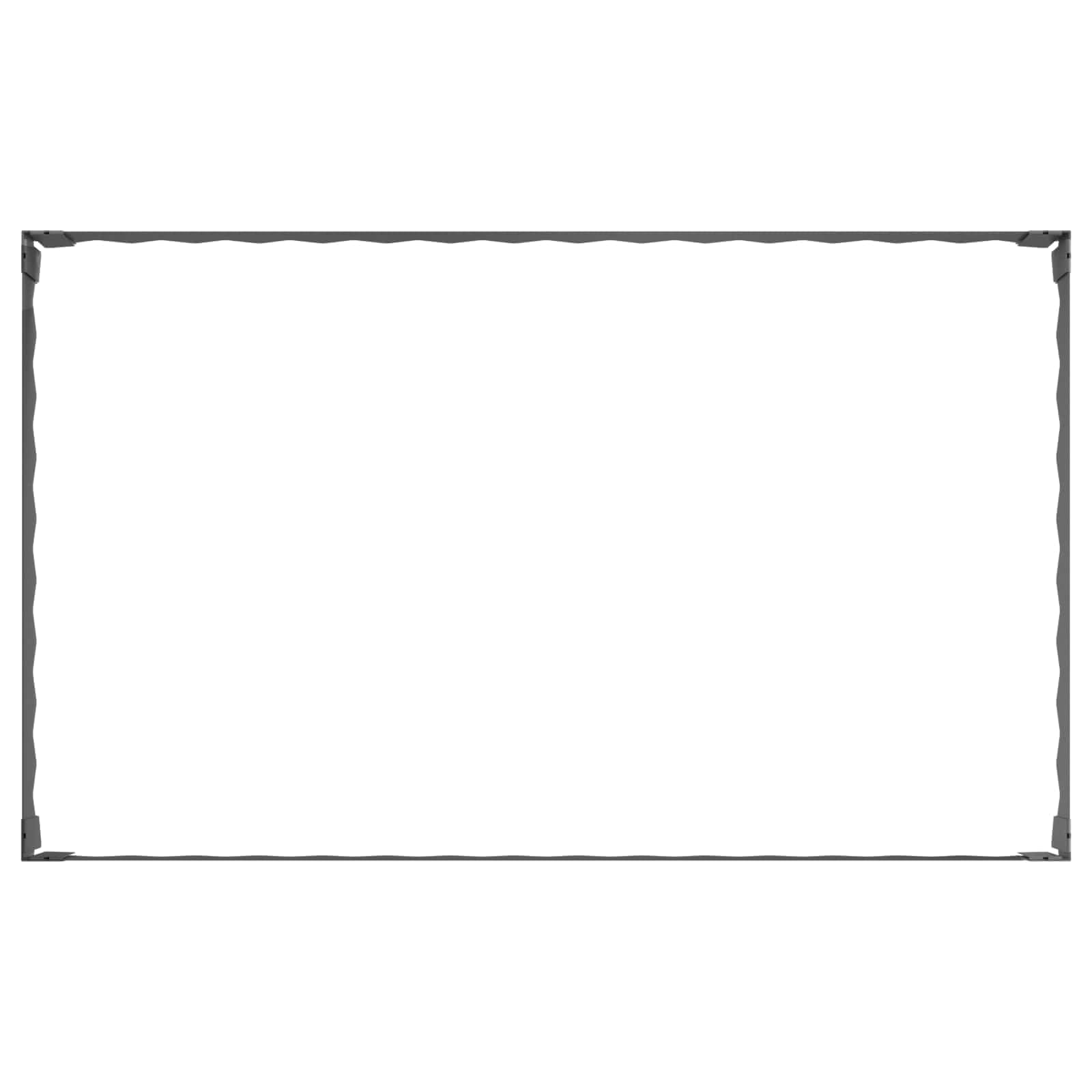 Lot de 4 bordures de pelouse - 100 x 60 x 20 cm - En acier - Anthracite - Pour chemin de jardin