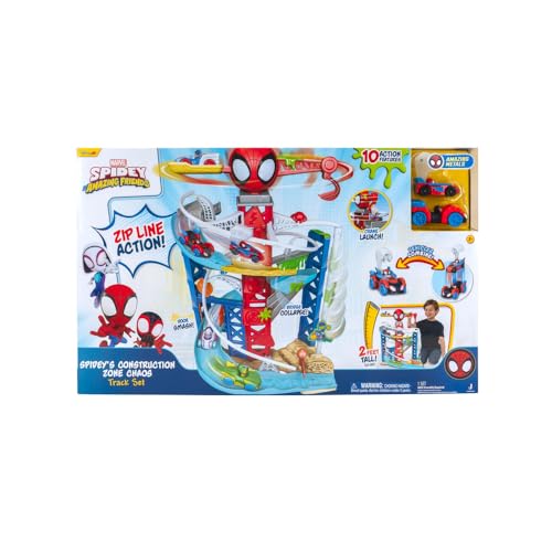 Marvel Spidey and His Amazing Friends Construction Zone Chaos Track