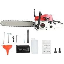 Gas Chainsaw, 58CC 20 Inch Chainsaw Gas Powered, 2-stroke Handheld Cordless Petrol Chain Saws, Gasoline Chain Saw for Forest Trees Wood 20Inch
