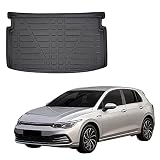 SCOUTT Vasca Bagagliaio per Volkswagen Golf 8 Dal 2020 Piano Superiore, in TPE su Misura, Proteggi Baule con Bordo Alto 4 cm, Antiscivolo, Inodore