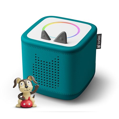 Image of Toniebox 2 Audio Player Starter Set for Kids 1+ with Playtime Puppy - Tropical Teal