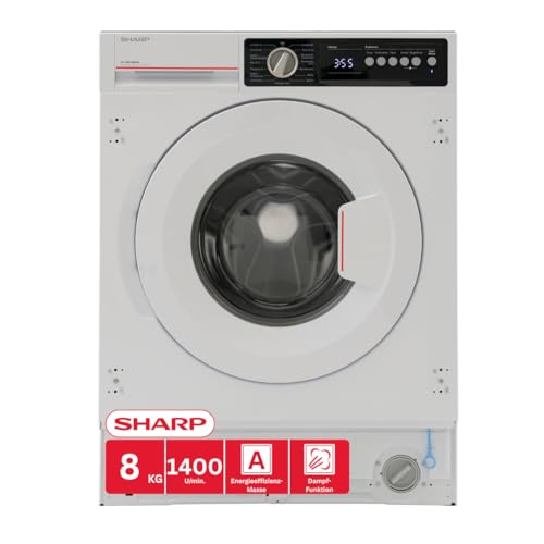 Sharp ES-NIB814BWNA-DE Einbau-Waschmaschine, A (A...