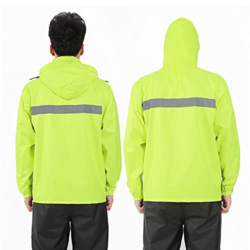 Traje impermeable chaqueta y pantalón para lluvia verde M miniatura 3