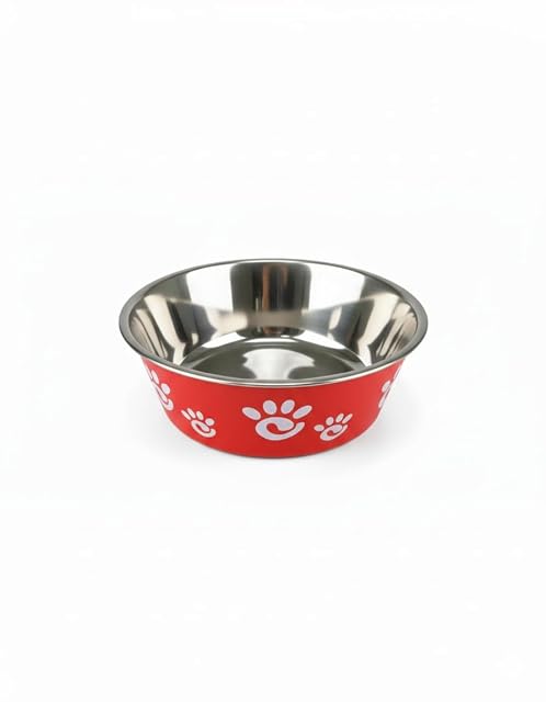 MOLY Comedero Antideslizante Acero INOX Perros 14,5 cm 0,5 L