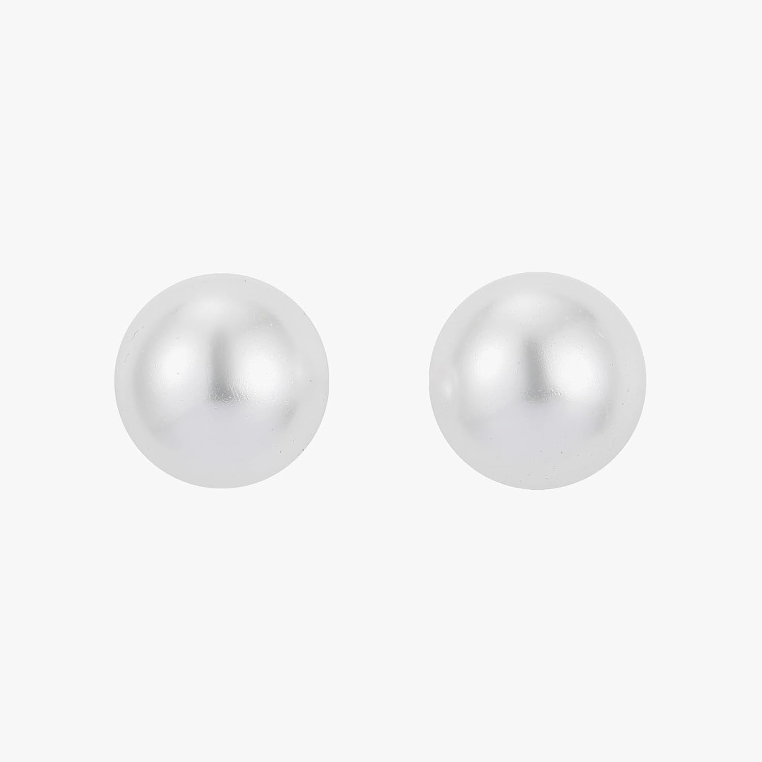 S925 Sterling Silver Pearl Stud Earrings, 6mm White Crystal Pearls, Elegant Minimalist Design, Stamped for Women - Image 4