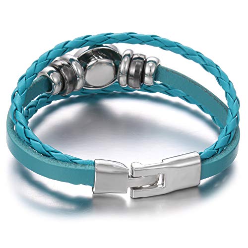 15pcs Retro Handmade Braided Snap Charm Button Bracelet Bangle for 18mm Snap Button Jewelry3