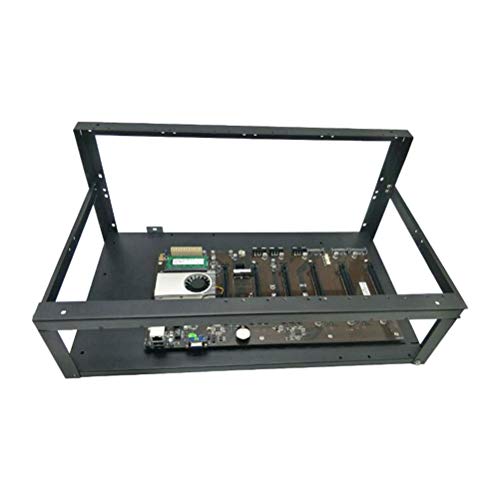 SECC Mining Frame Case para CPU con soporte seguro y 4 ventiladores miniatura 1