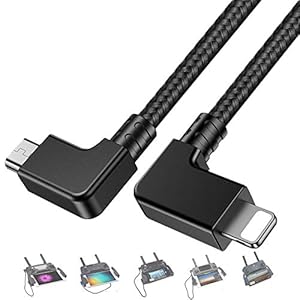 O’woda Micro USB naar iOS OTG datakabel nylon gevlochten drone transmitter aansluiting voor DJI Mavic Mini / Mavic Pro…
