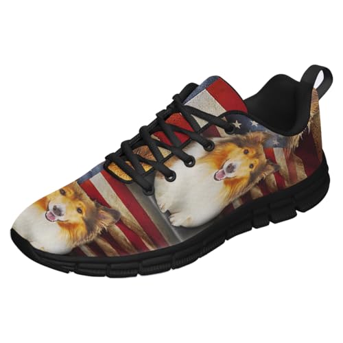 Rough Collie Dog American Shoes Men Women Running Walking Shoes Fashion Sneakers