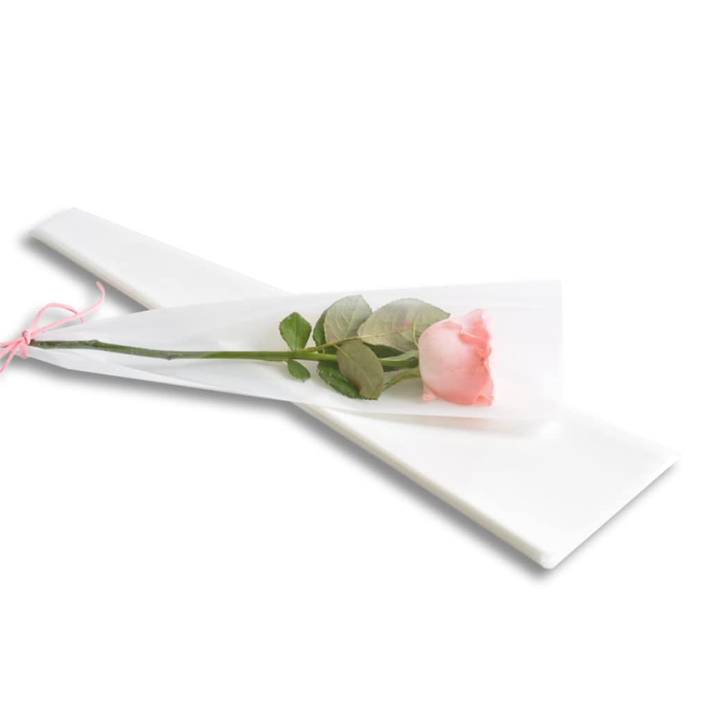 Amazon | DUOLEIMI ラッピングバッグ フラワー 一輪用 ブーケ