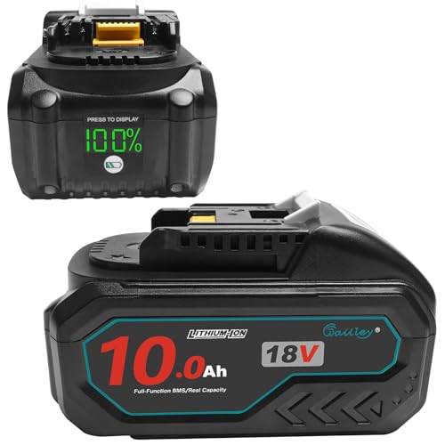 TENMOER Upgrade 2 Packs 10Ah 18V Replacement for Makita 18V