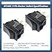 Esttlamer 2 Packs HY60C 3-Pin Rocker Switch (ON)-Off-(ON) Replacement for Motors for Tools for Industrial Equipment for Marine for Automotive Heavy-Duty Switches, 20A/125V 15A/277V
