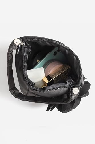 BABEYOND Clutch Purses for Women - Evening Bags Flower Satin Handbag Classy Wristlet Purse for Party Daily Wedding3