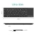 Rii K22 Teclado miniSlim Multimedia. Función inalámbrica 2.4GHz, Cubierta Ultra-Resistente de aleación...