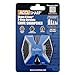 AccuSharp 2-Step Knife Sharpener - Sharpens, Restores, & Hones - 2-Step Coarse and Fine Rods for Kitchen Knives & All Types of Blades - Keychain Pull Through Knife Sharpener - Blue
