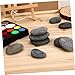 VICASKY 9pcs Flat River Rocks for Painting Natural Smooth Stones for DIY Crafts Garden Landscaping and Artistic Projects for All Skill Levels and