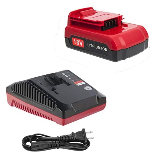 Cell9102 Replacement Porter Cable 18V Battery and Charger Starter Kit， PC18B Lithium Battery and Charger PCXMVC Compatible with Porter Cable 18V Cordless Power Tools,Capacity Output 2.0Ah