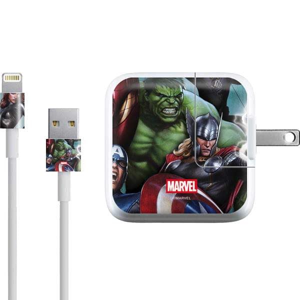 Skinit Decal Other Skin Compatible with iPad Charger (10W USB) - Officially Licensed Marvel Avengers Assemble Design