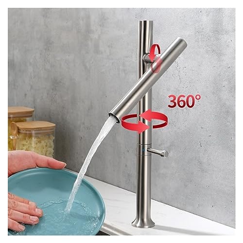Mitigeur évier inox 304 rabattable 360° eau chaude froide - 4
