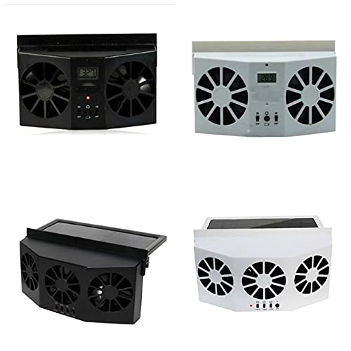 Condicionador de ar silencioso portátil para carro, movido a energia solar, ventilação de ar condici