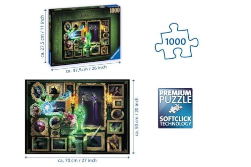 Puzzle 1000 pièces : Maléfique Ravensburger France - vue 7