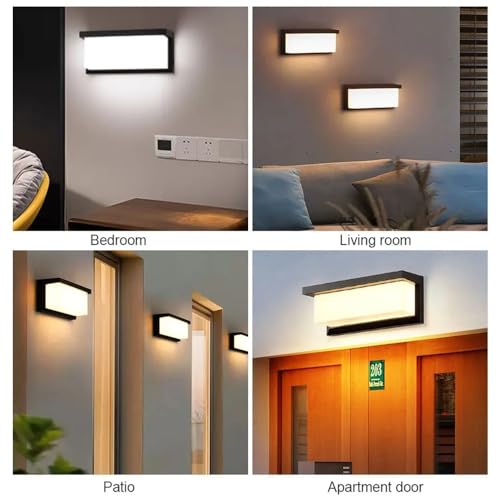 Lampe extérieure LED étanche éclairage permanent haute luminosité pour mur et façade - 8