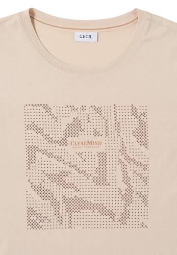 Cecil Shirt mit Schmucksteinen Oat Milk beige XXL – Ansicht 5
